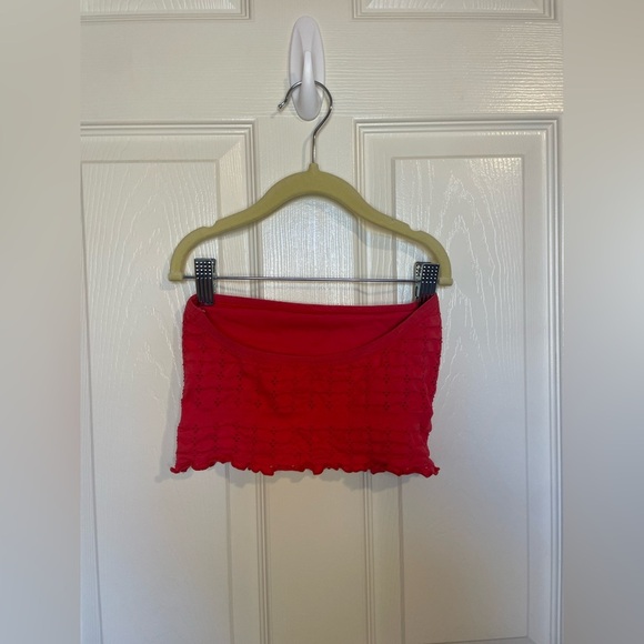 Free People Eyelet Ruffle Bandeau - Picture 3 of 4